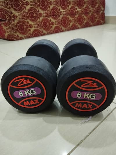 6kg dumbbells pair
