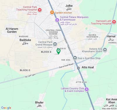 5 Marla BB Block Plot for Sale Central Park Housing Scheme
