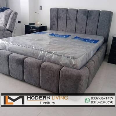King size bed with 2 side tables best quality in your choice colours