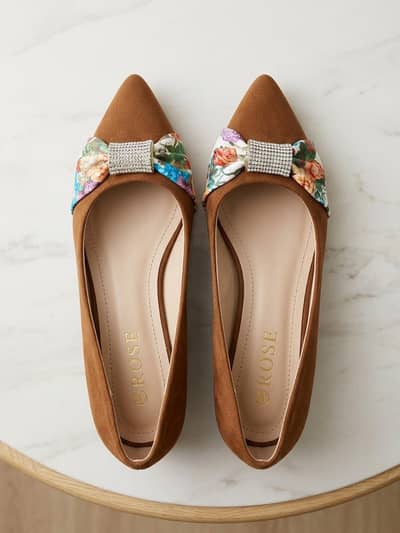​Elegant Brown Suede Women Pumps - Rose Brand - Size 38