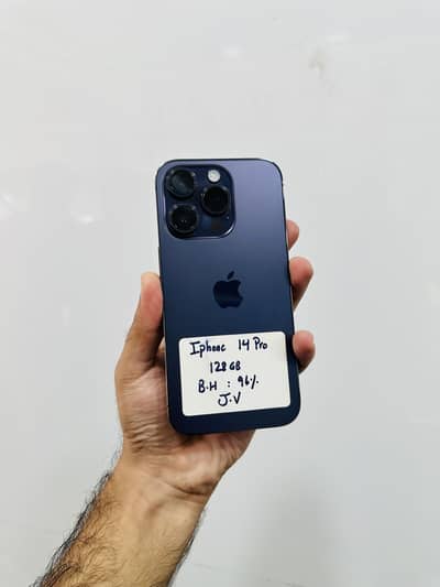 Apple iPhone 14 Pro 128gb Non PTA Jv Battery Health 96% Waterpack
