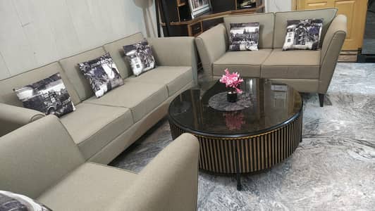 6 seater sofa set with cutions