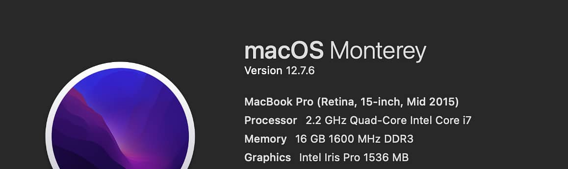 Macbook pro 2015 1