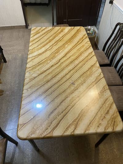 Dining chairs with table