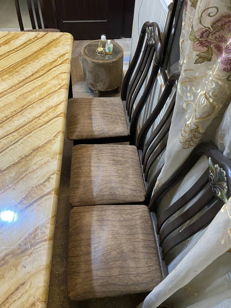 Dining chairs with table 4