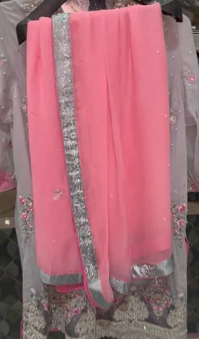 Urgent sale grey and pink heavy dress