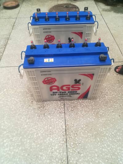 2 AGS 12V 180AH Batteries