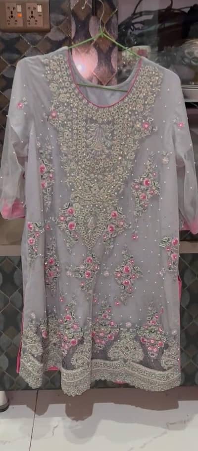 heavy embroided dress for sale