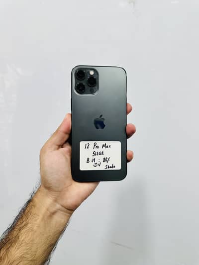 Apple iPhone 12 Pro Max 512gb Non PTA Jv Battery Health 86%