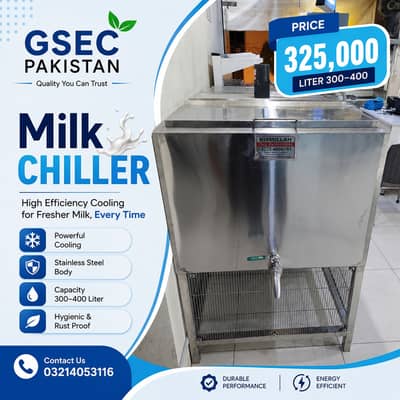 Milk Chiller Machine for Dairy, Bulk Milk Cooler Tank Stainless Steel
