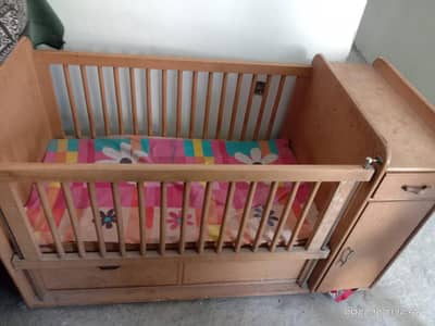 wooden kids bed