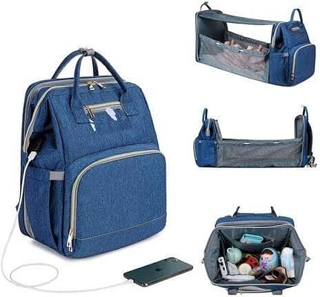 3 in 1 Diaper Bag Backpack with Changing Station