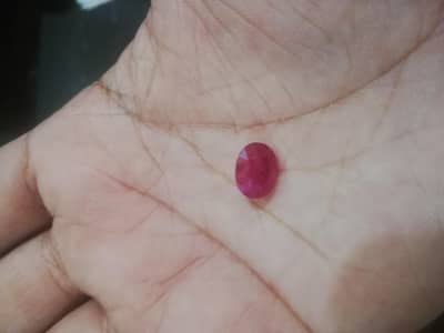 100% Natural Red Ruby (Kabul Afghanistan)