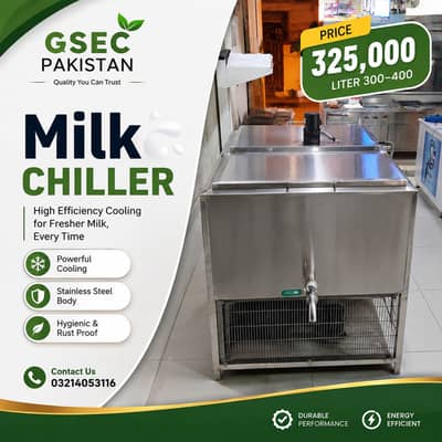 Milk Chiller Machine for Dairy, Bulk Milk Cooler Tank Stainless Steel
