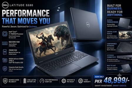 Dell Latitude 5580, Intel Core i7, clean condition