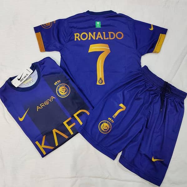 BLUE - Kids Al Nassr Ronaldo Football Kit
