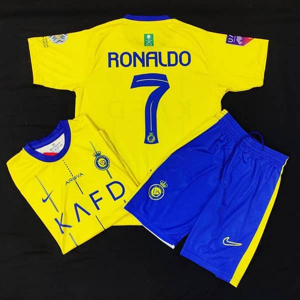 YELLOW - Kids Al Nassr Ronaldo Football Kit