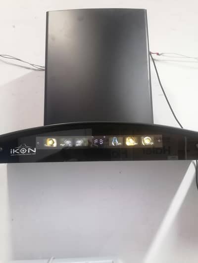 iKON IK-8030 BK Matte Black Hood|Auto Clean Touch + Hand Sensor