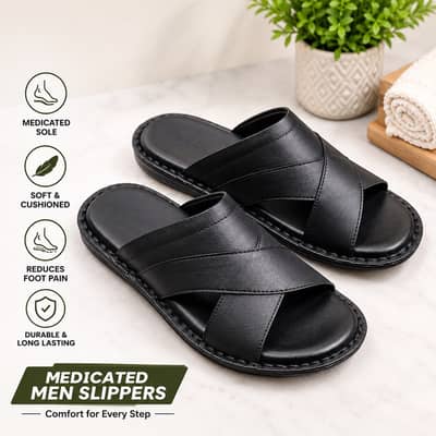 Men Slippers / Medicated Slippers / Men Sandals / Comfort Slippers /