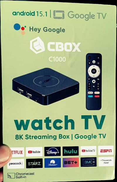 CBOX C1000 (Google TV Box) Box Packed!