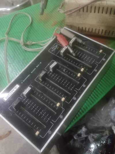 Sony stereo 6 channel mixer mx-8