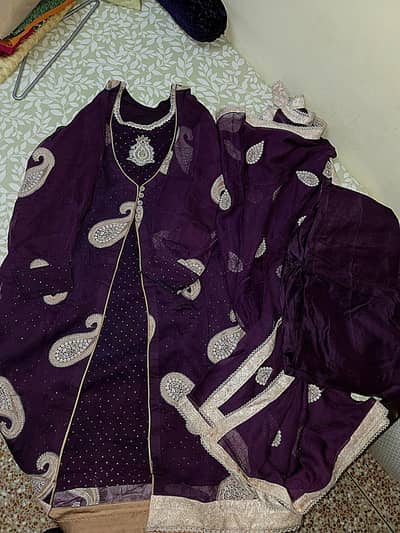 3 piece chiffon suit
