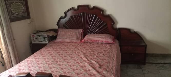 Double bed solid wood with moltifoam