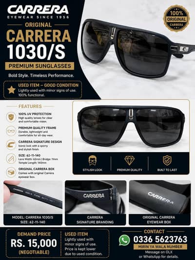 Carrera 1030/S Original Sunglasses – Used – With Box