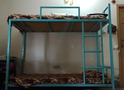 bunker bed without mattress  jhula and baby slide