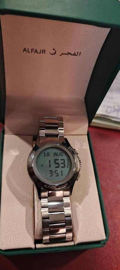 *ALFAJR Islamic Prayer Watch with Box*