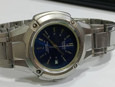 Casio watch for men with Blue dial