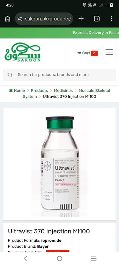 injection ultravist 100ml