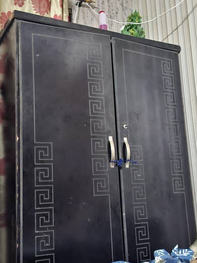 wooden wardrobe