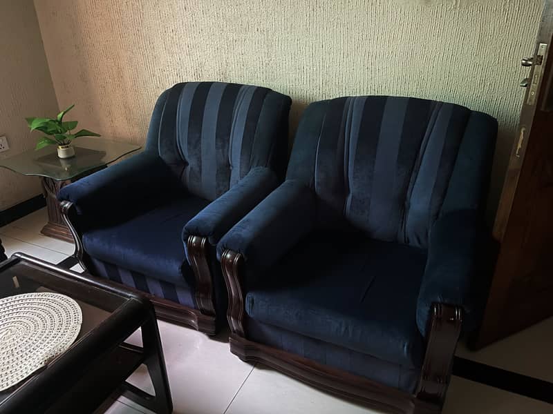 BLUE SOFA SET!! 1