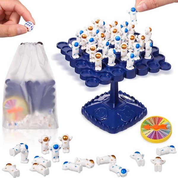 Astronaut Balance Tree Game for Kids — Educational 2-Player Balancing Toy