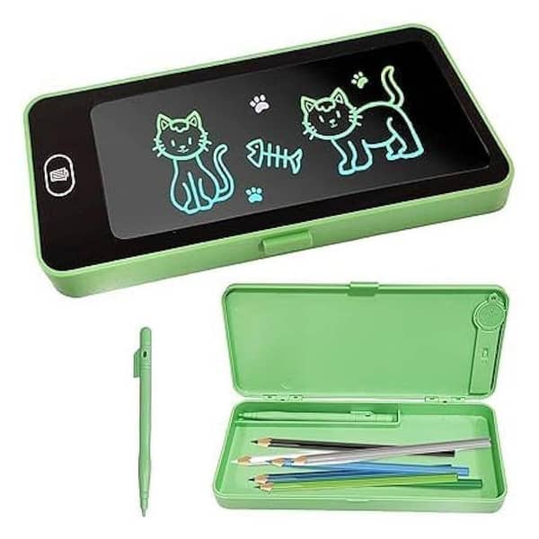 Pencil Box with LCD Writing Tablet