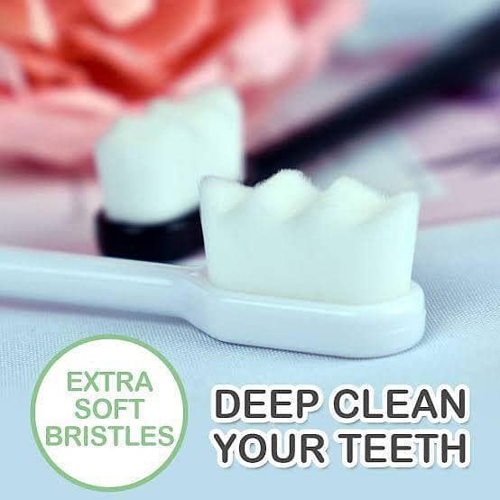 10000 Bristle Micro Nano Toothbrush for Sensitive Teeth and Gums Care, Extra Soft Silko Toothbrush for Adults and People with Braces ergonomic toothbrush for comfortable grip, safe and durable nano toothbrush for adults,