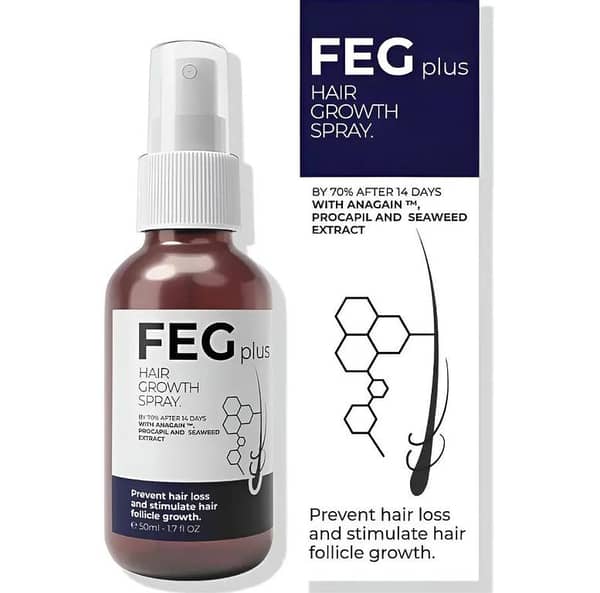 FEG PLUS Hair Growth Serum & Spray 50ml for Men and Women