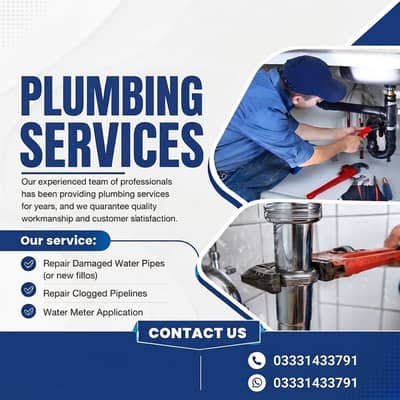 Bathroom & kitchen plumbing / plumber services / pipe repair