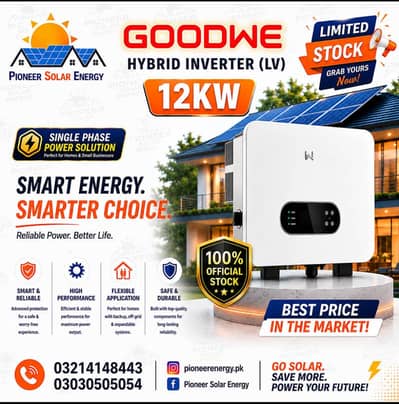 GOODWE 12KW SINGLE PHASE HYBRID INVERTER
