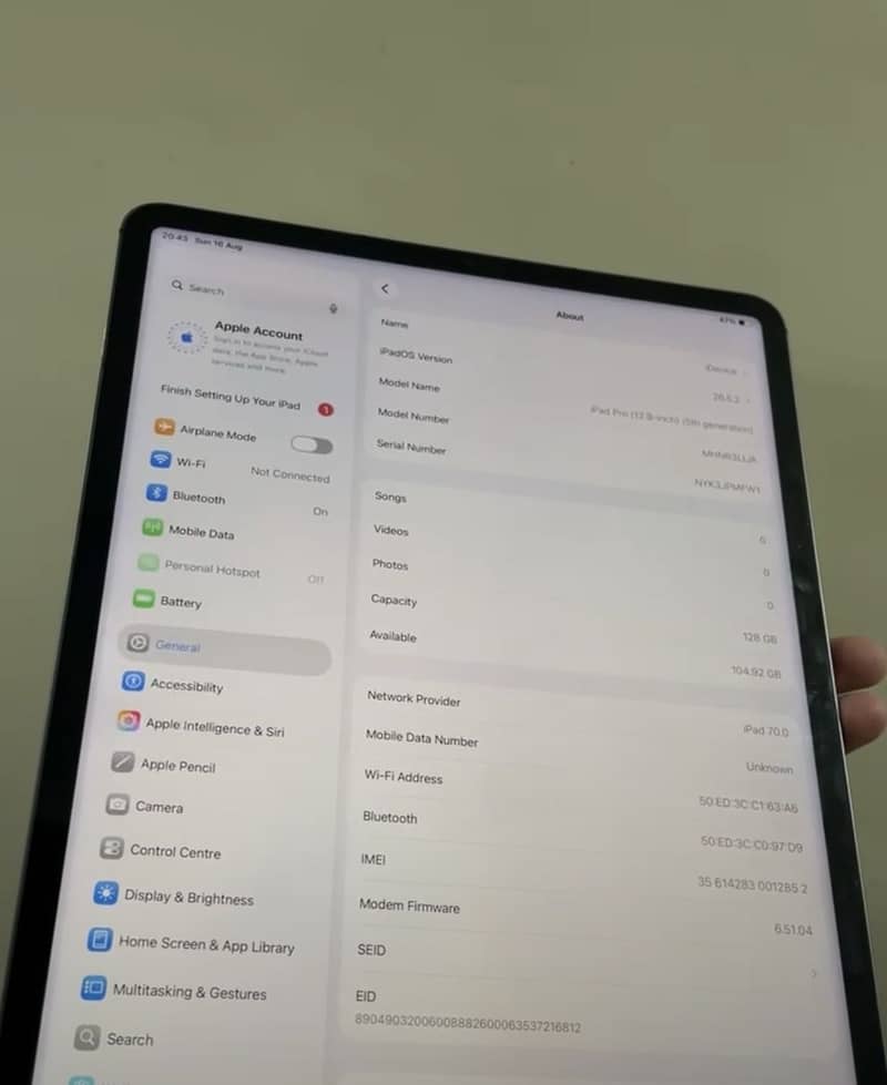 iPad pro 12.9 M1 0
