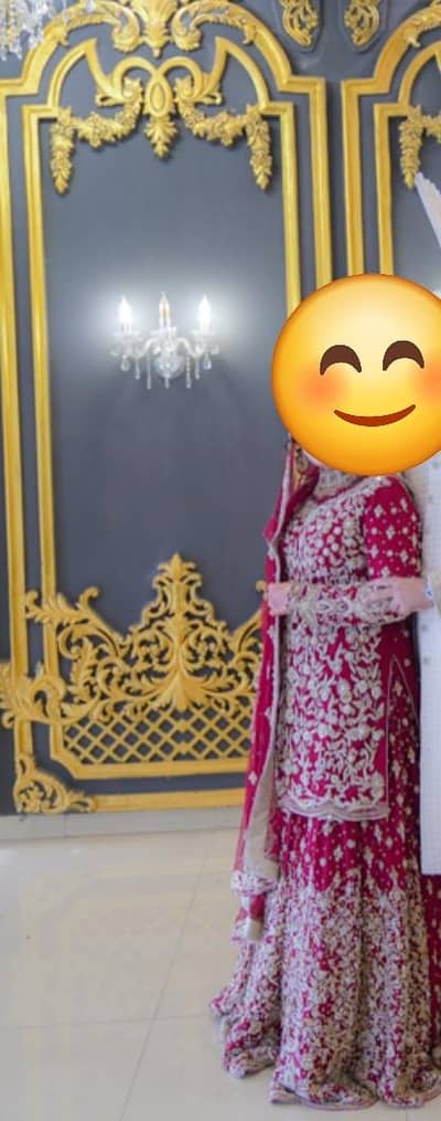 Maroon Bridal Lehnga