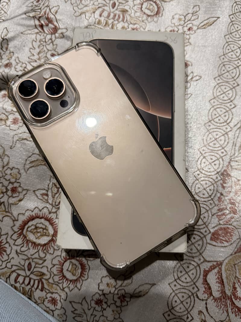 iPhone 16 Pro Max 256 GB Dessert Titanium (Non PTA) fixed 0