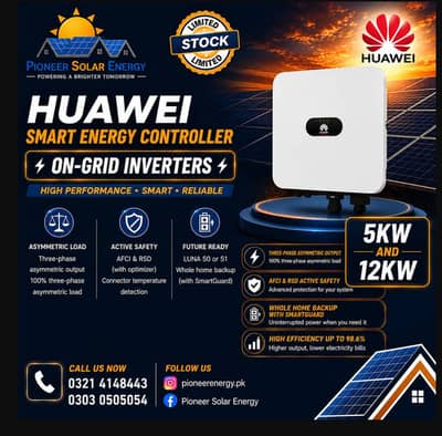 HUAWEI 5KW & 12KW ONGRID SOLAR INVERTERS