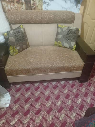 wooden sofa with excellent condition