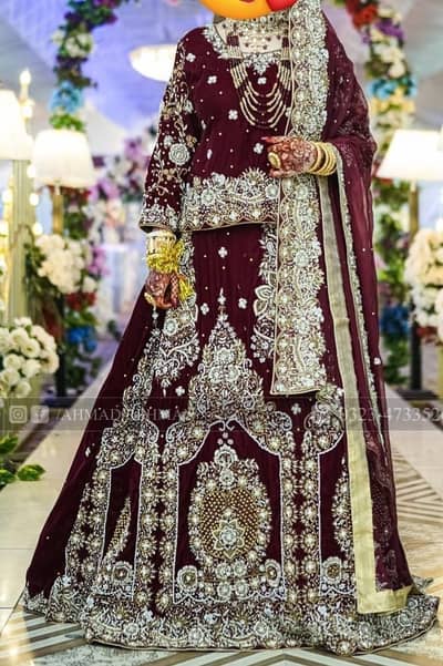 velvet bridal lehnga for sale