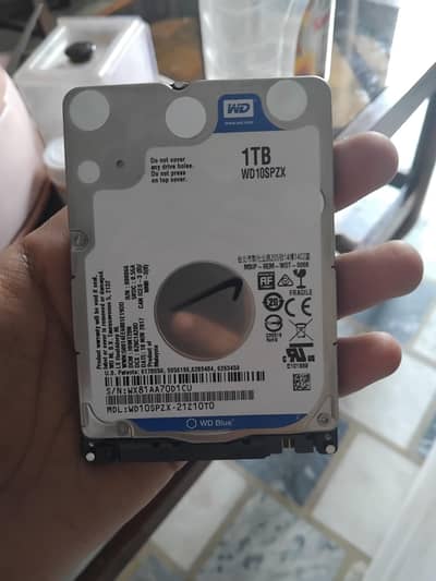 1 TB HDD available only 1 piece 100% health and performance