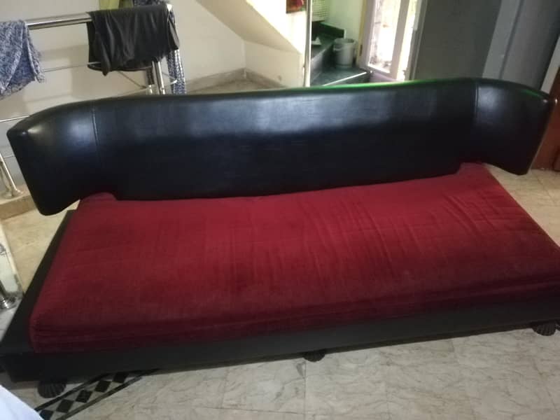 2 Black & Red Sofas — ONLY Rs. 18,000! 3