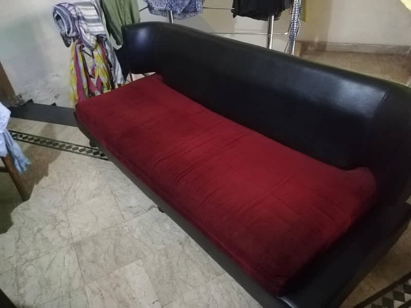 2 Black & Red Sofas — ONLY Rs. 18,000! 4