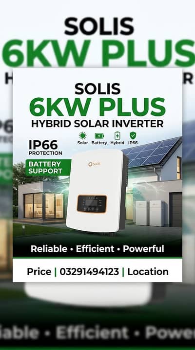 Solis 6KW Plus IP66 Hybrid Solar Inverter | Battery Support